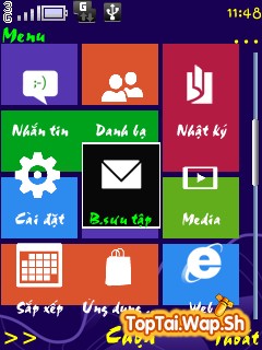 [Themes S40] WinPhone8 edit mới lạ, Nền tuyệt đẹp, Full icon, Nhạc chuông